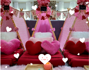 Valentine’s Day Theme Kids Theme Teepee Party
