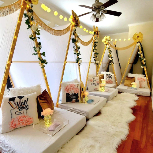 birthday party sleepover tents