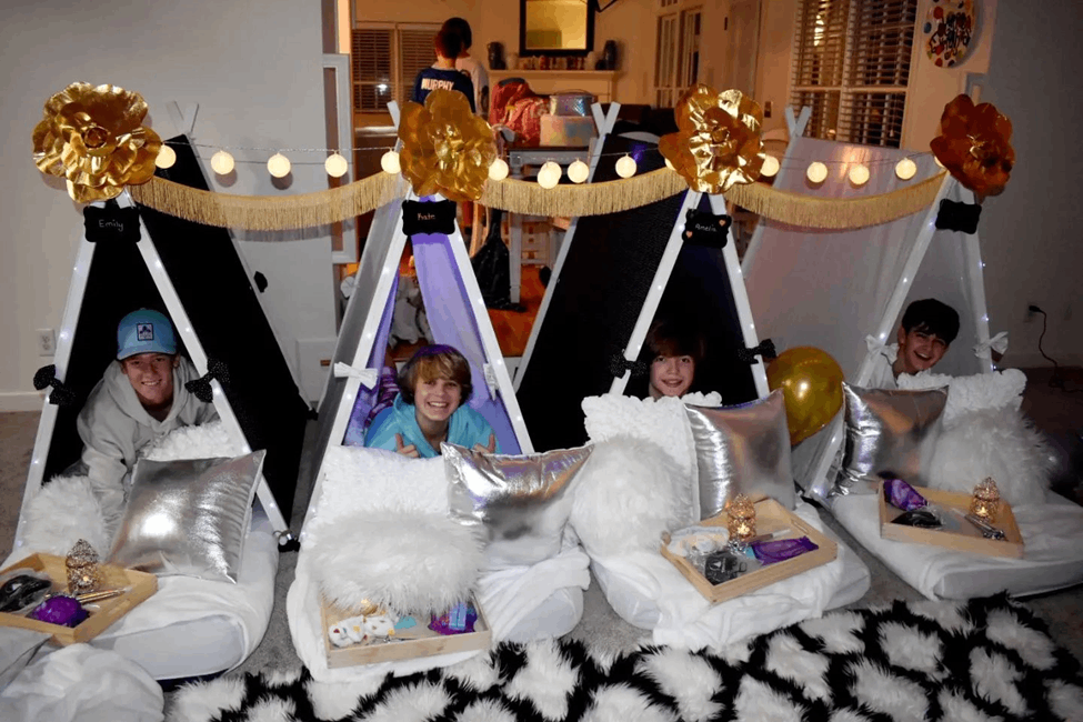 birthday party sleepover tent rentals